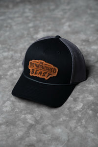 Distinguished Beast Black Rope Die Cut Hat
