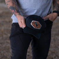 American Spirit Wood Patch hat teal copper