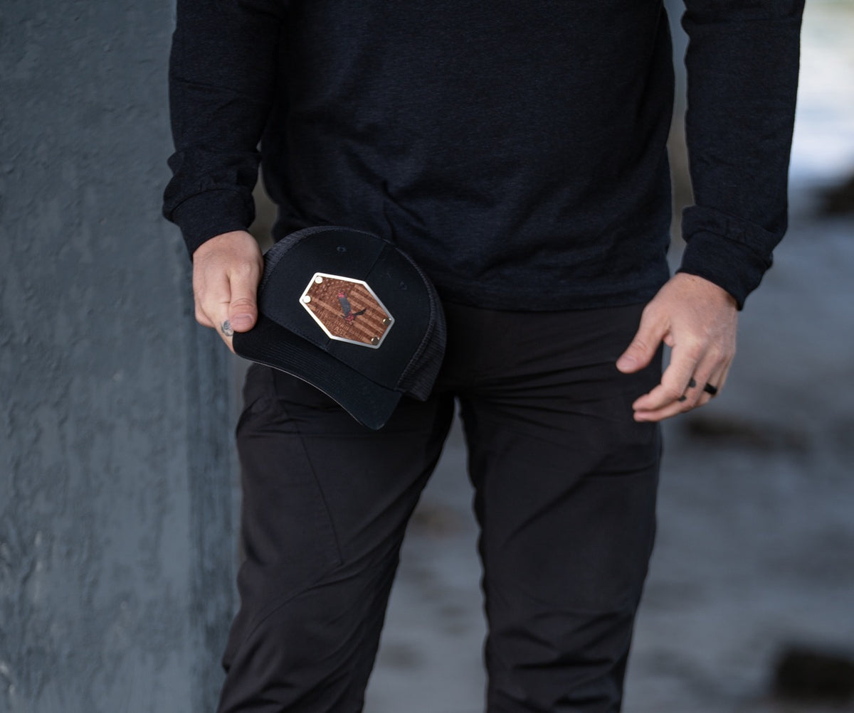 American Spirit Wood Patch hat red copper