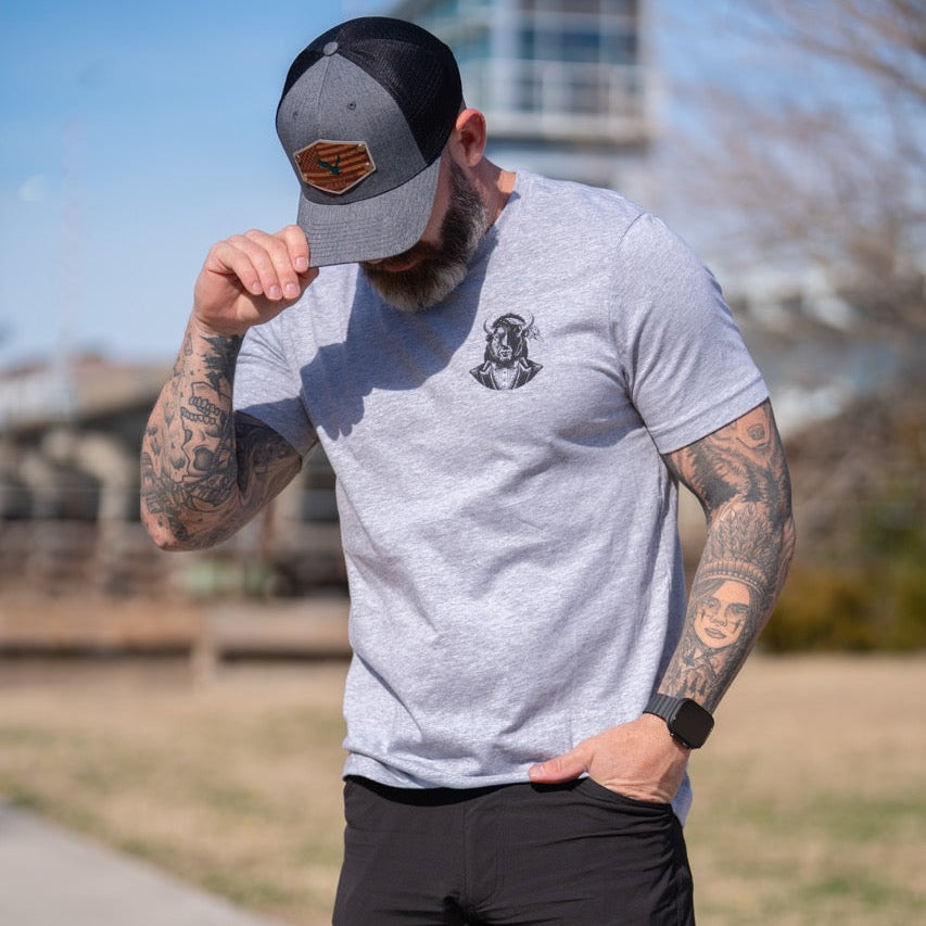 Fortitude Bison t-shirt Patriotic Collection