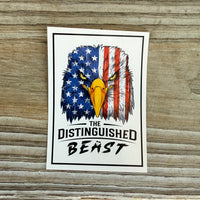 Red White and Blue Eagle Vinyl Sticker