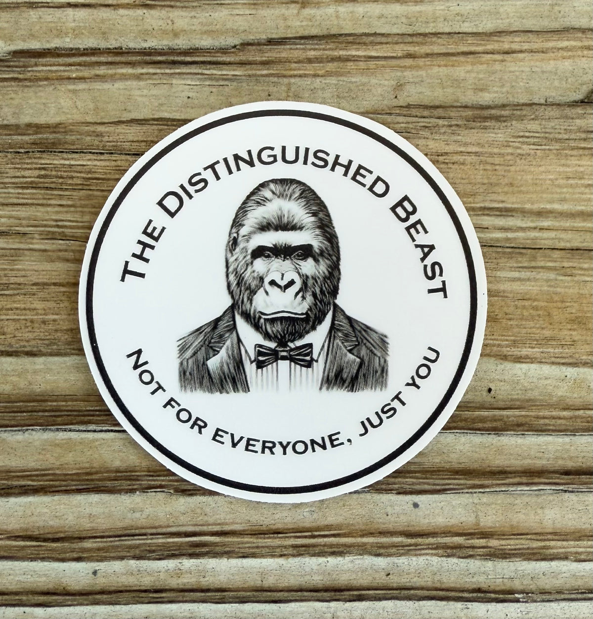 Gorilla Distinguished Beast Vinyl Sticker
