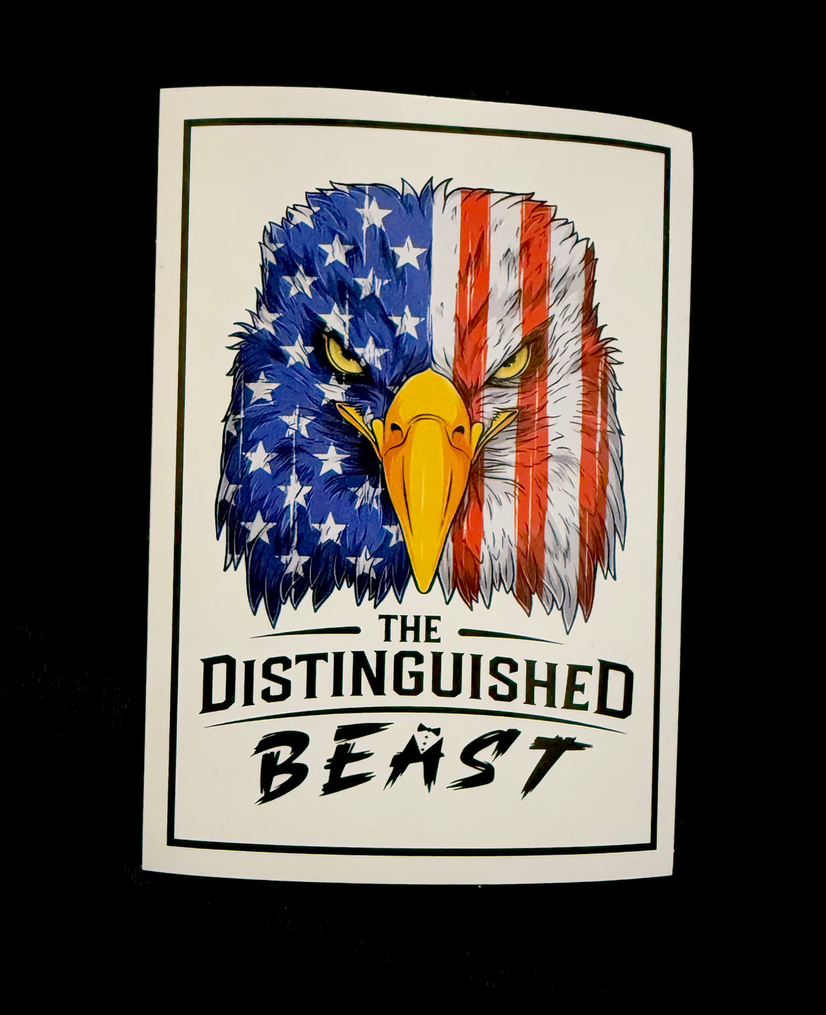 Red White and Blue Eagle Vinyl Sticker