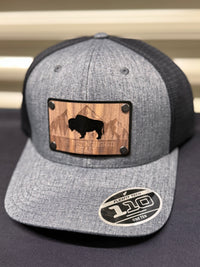 Wood Patch Bison Hat