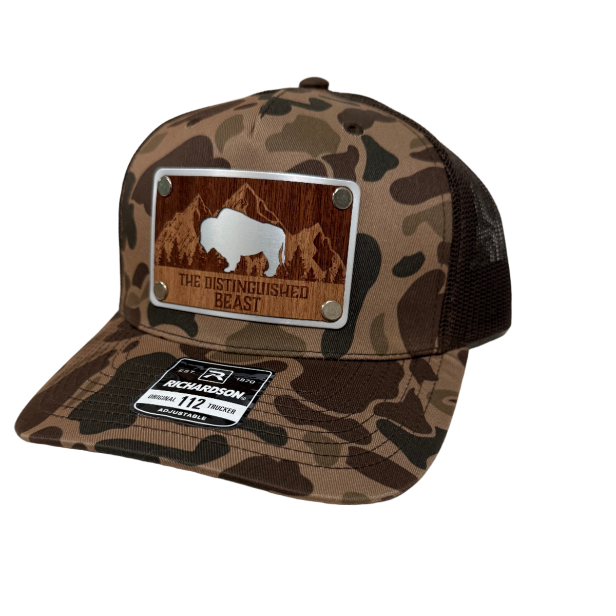Bark Duck Camo Wood Patch hat