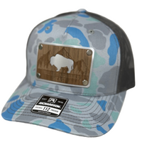 Wood Patch-Silver Plate-Bison hat