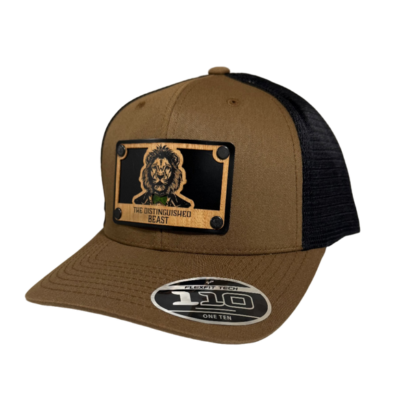 Lion Green Tie Wood Patch Hat