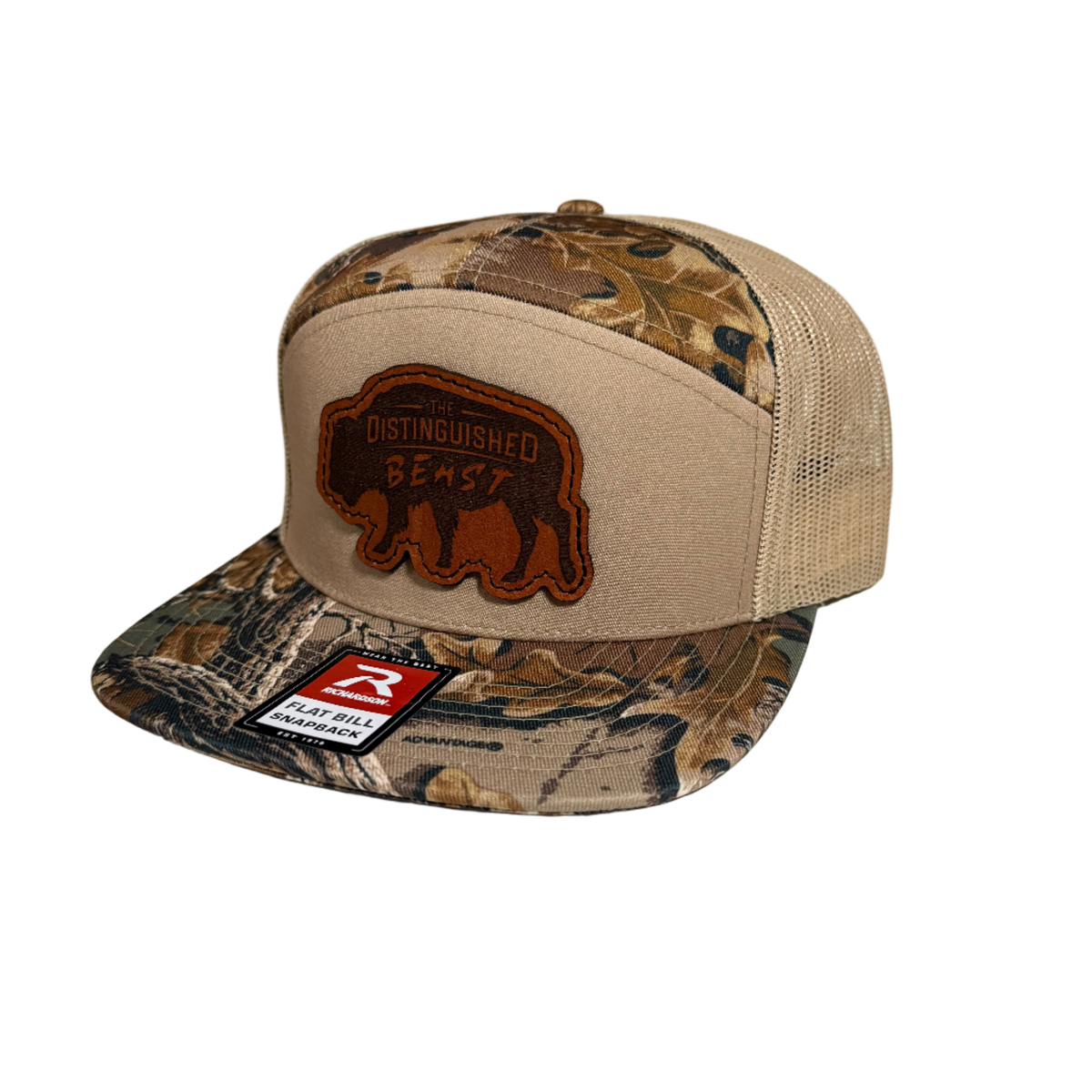 Bison Patch Camo 7-Panel hat