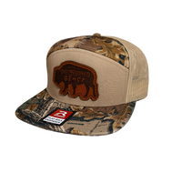 Bison Patch Camo 7-Panel hat