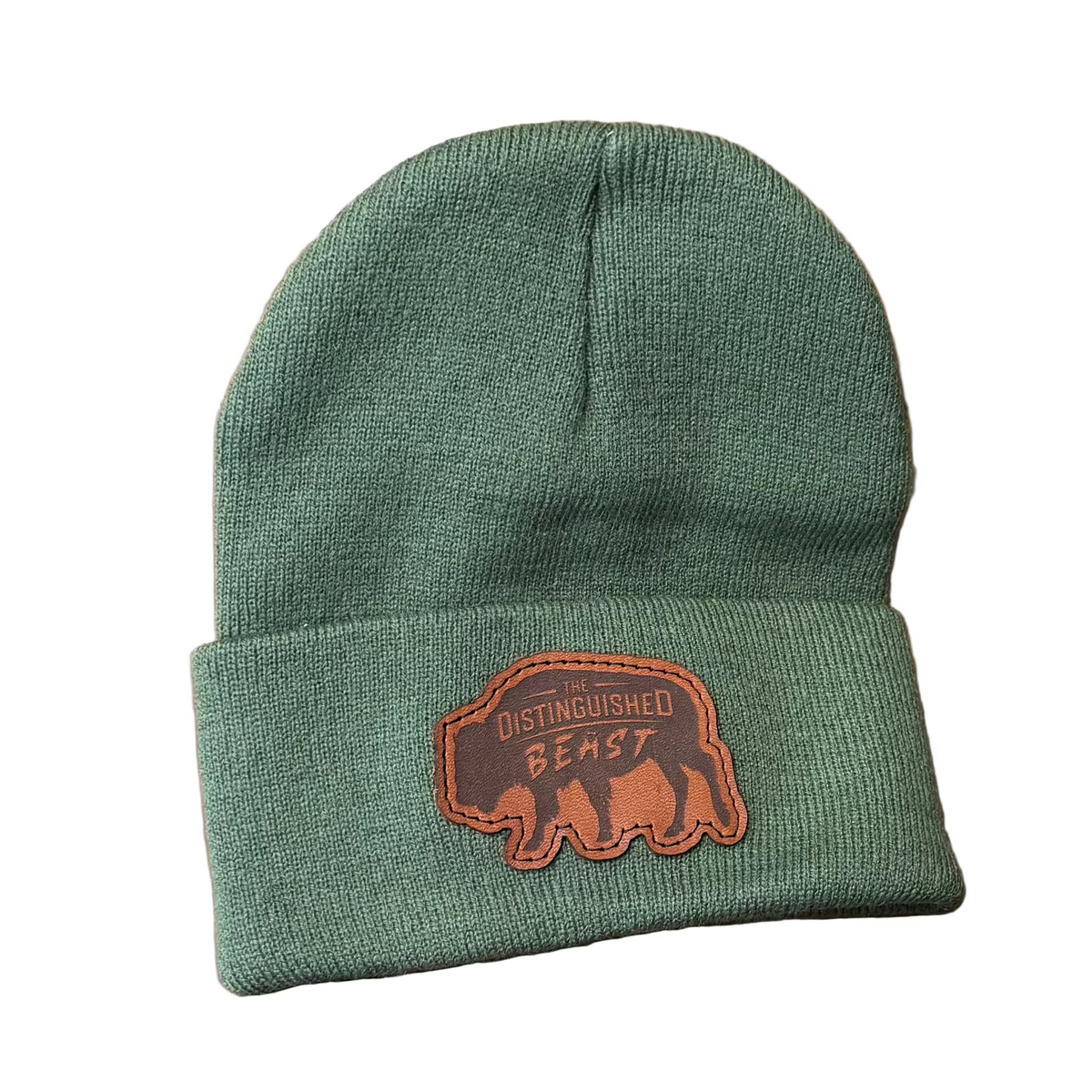 Cuffed beanies with bison patch