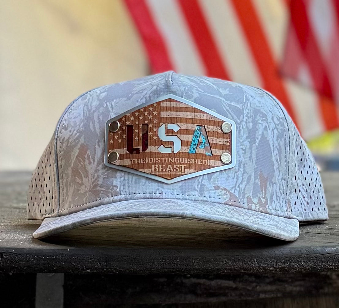 USA Wood Patch hat
