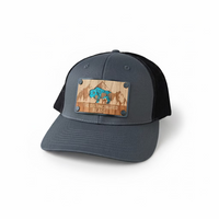 Wood Patch-Teal Copper-Bison Hat