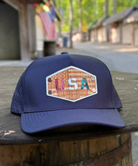 USA Wood Patch hat