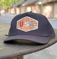 USA Wood Patch hat