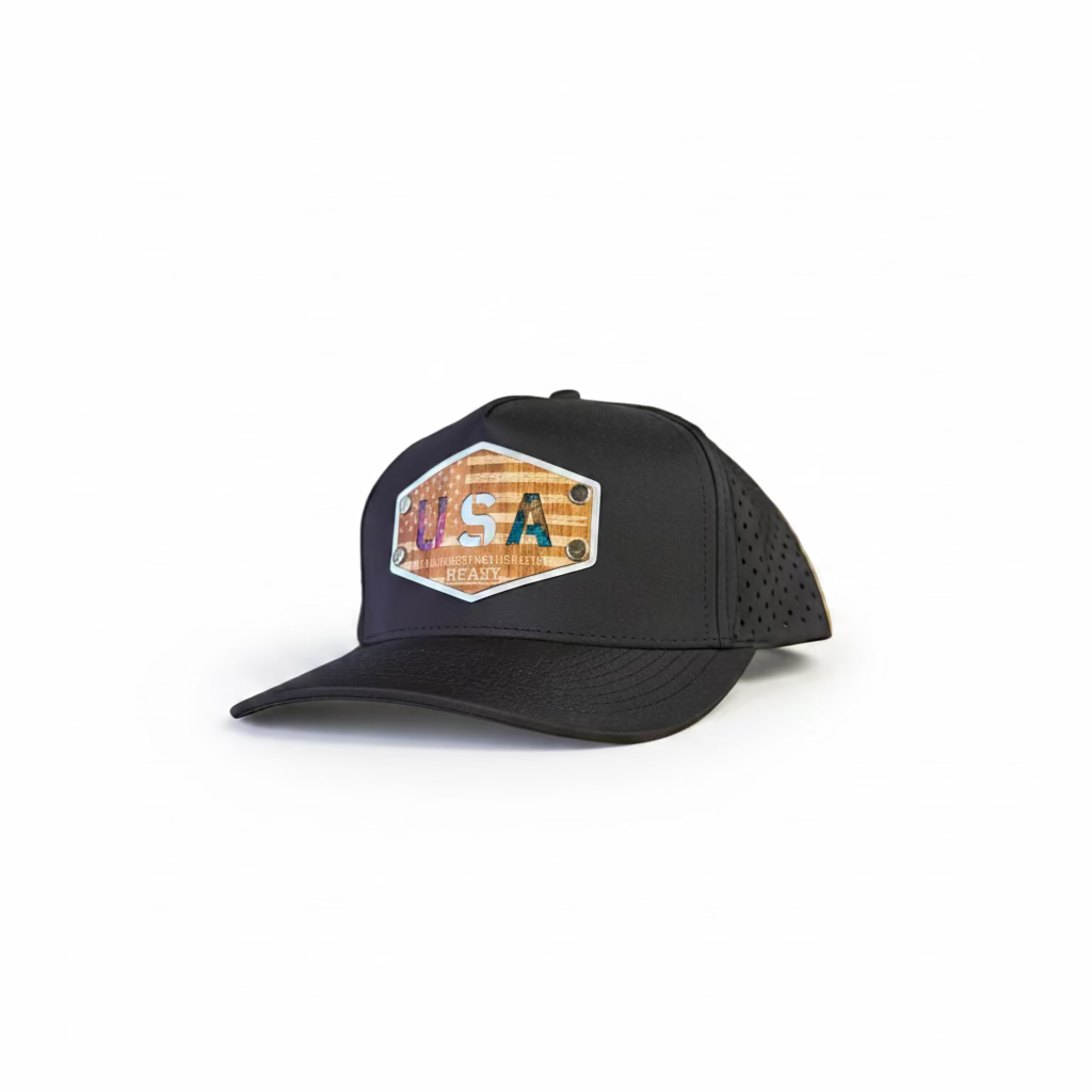 USA Wood Patch hat