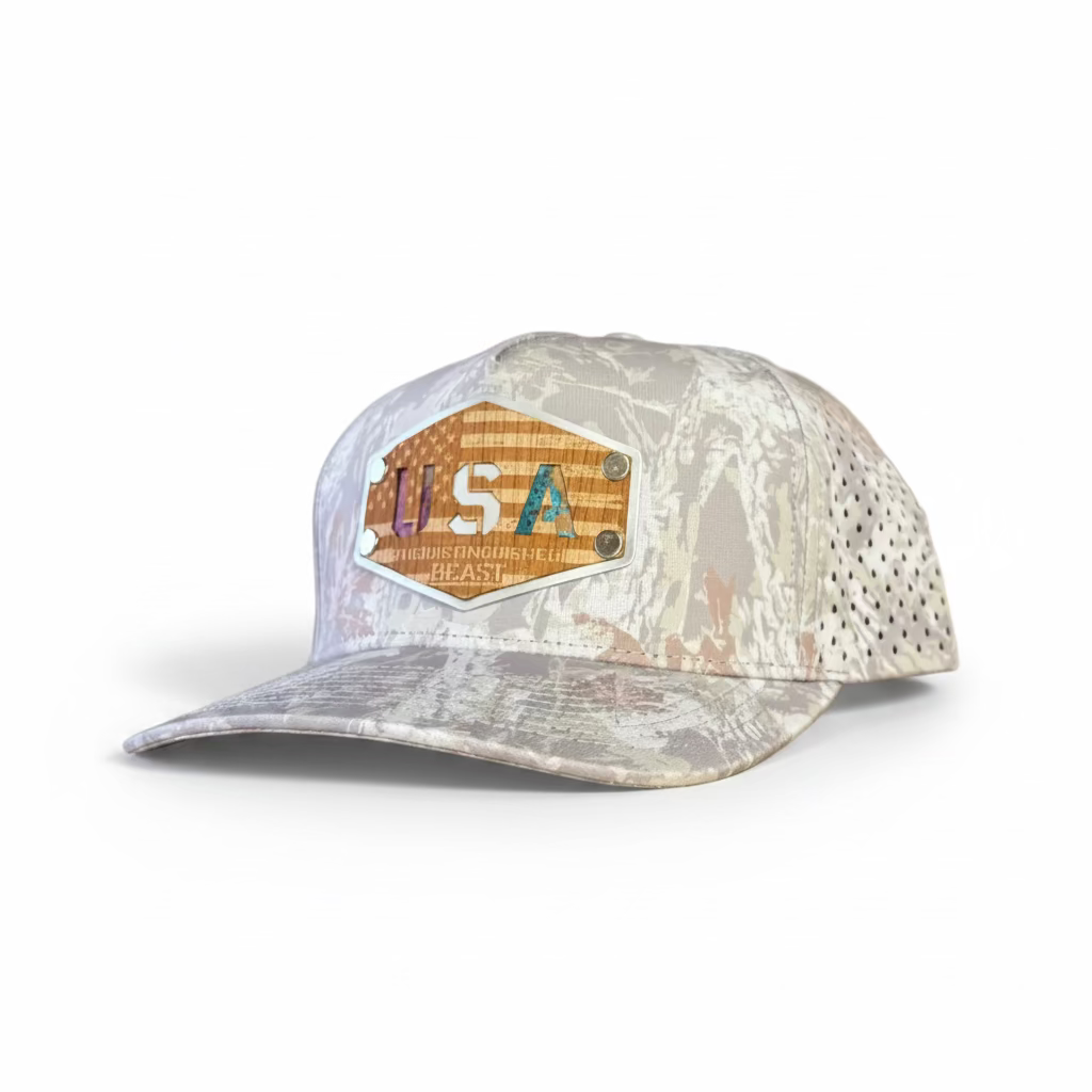 USA Wood Patch hat