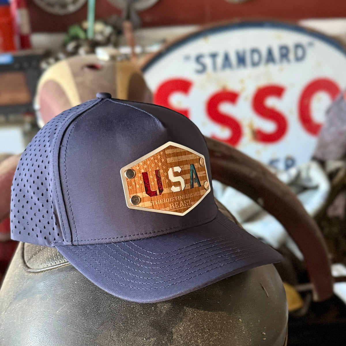 USA Wood Patch hat