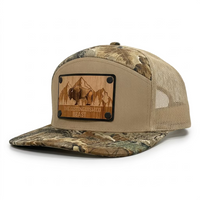 Flat bill hats bison