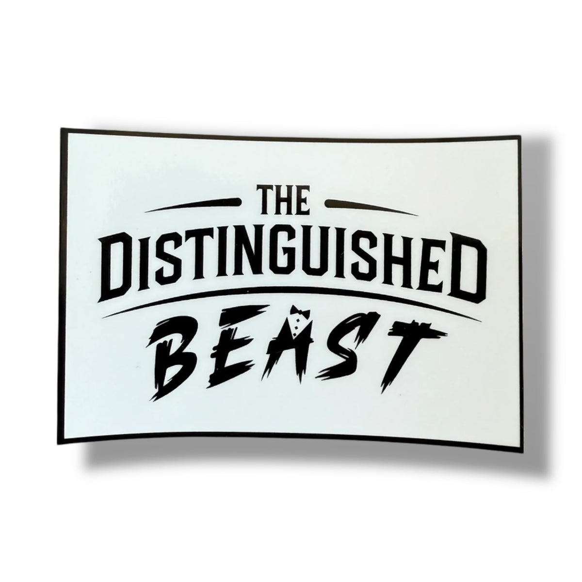 Distinguished Beast Script Vinyl Sticker
