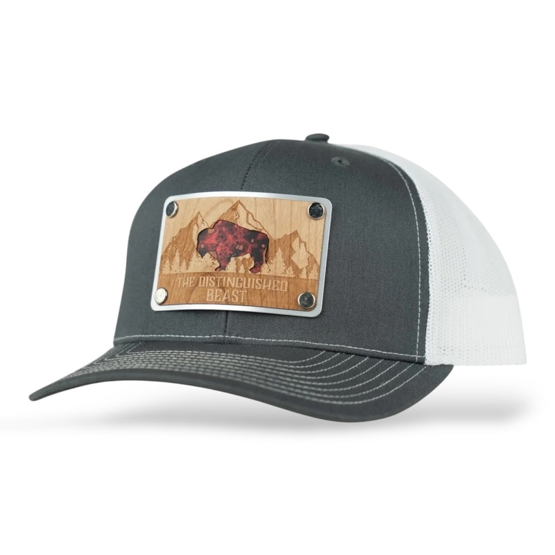 Wood Patch-Red Copper-Bison Hat