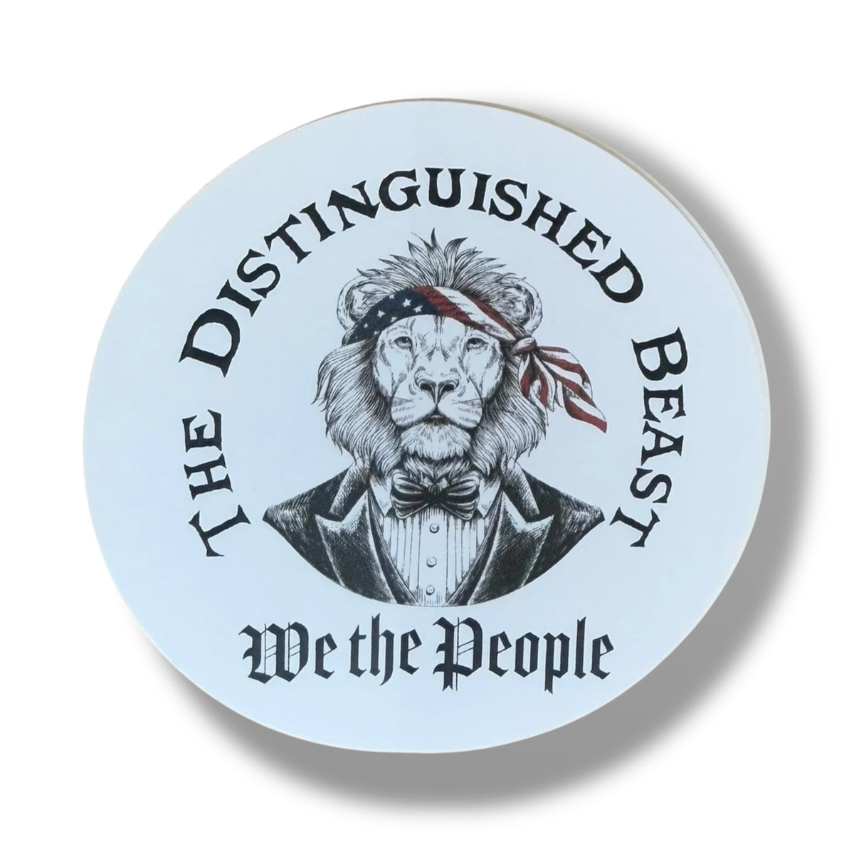 We The People Lion Vinyl Sticker