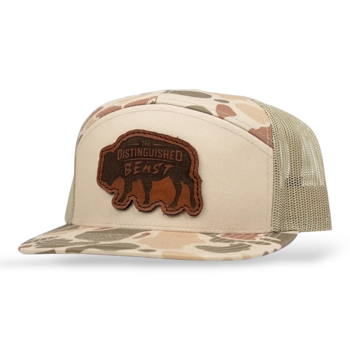 Bison Patch Camo 7-Panel hat