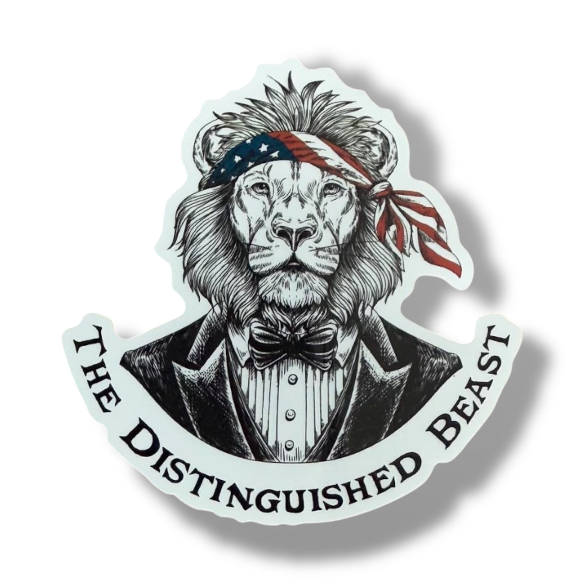 We The People Lion Diecut Vinyl Sticker
